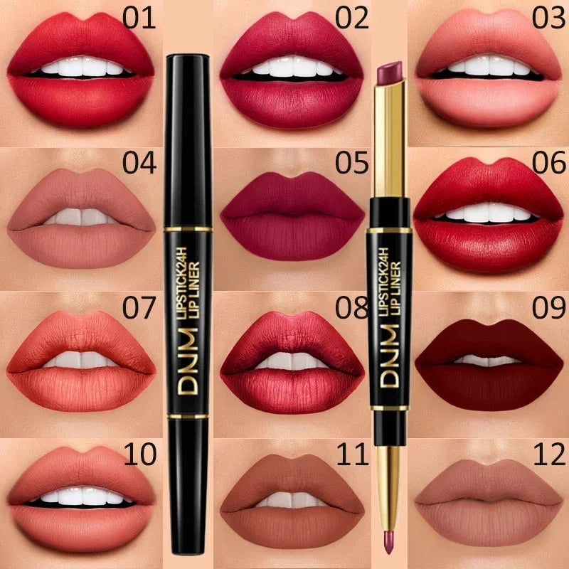 1 Non-stick Cup Long Lasting Lipstick Lip Liner Waterproof Matte Lips Zpaxo