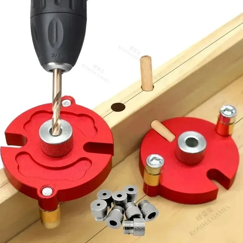 Self-Centering Dowel Jig – 8-Size Wood Drill Guide