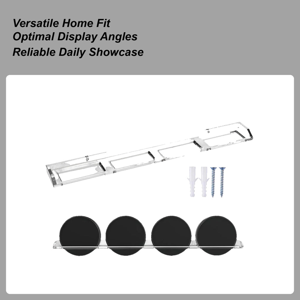 Puck Holder 4-Slot Acrylic Dustproof Collectibles Protection Sports