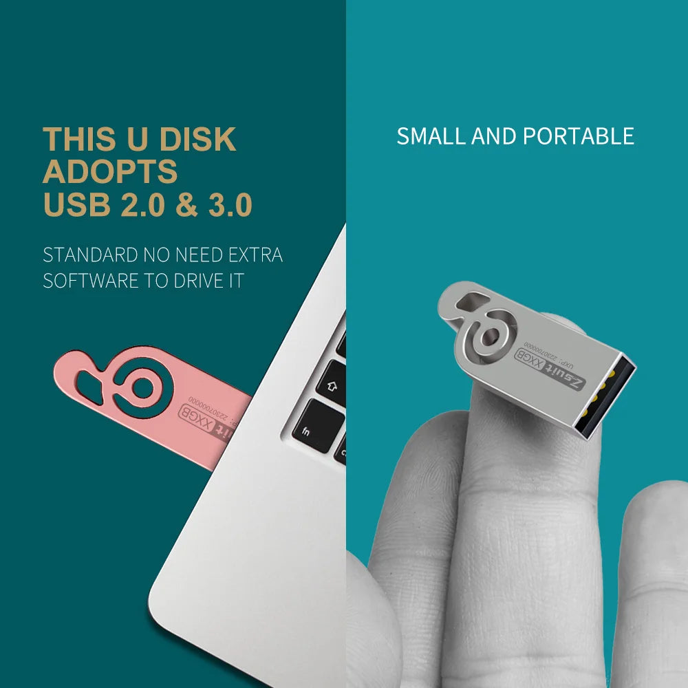 Zsuit 10Pcs 128GB USB Flash Drive Music USB Pendrives 64G 32G Memory Stick Pen Drives USB 4GB 8GB Metal U disk custom Gift Zpaxo