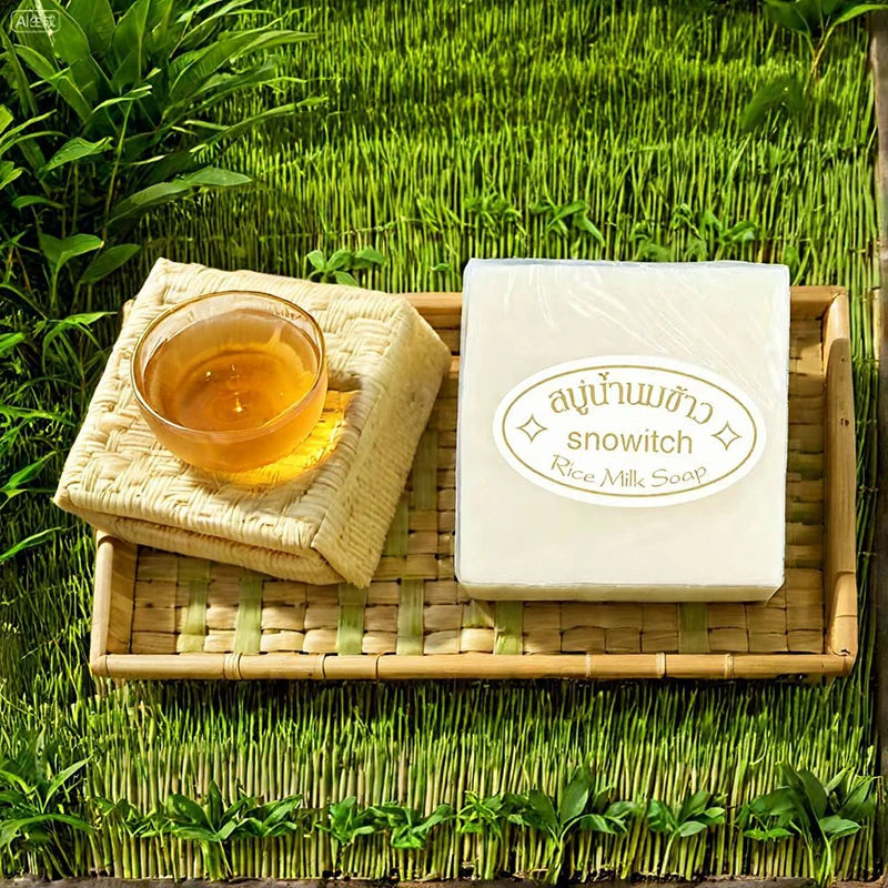 Thai Rice Milk Soap Bar – Moisturizing Handmade Cleanser Handmade Soap Bar Zpaxo