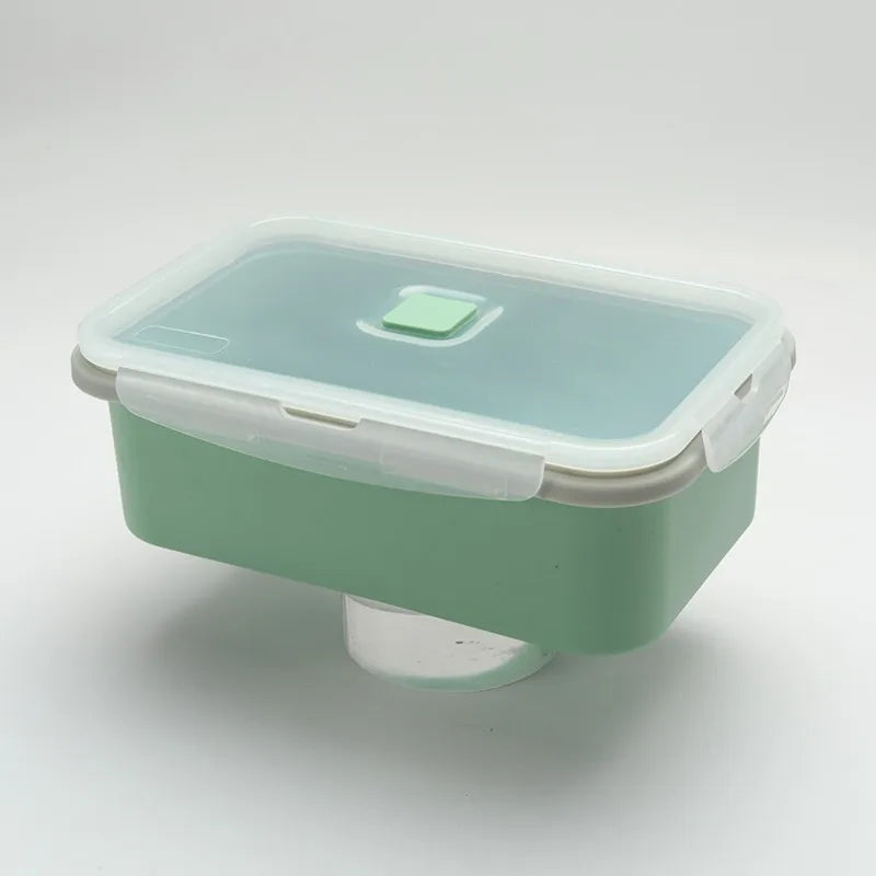 Large Capacity Multi Compartment Silicone Food Container Bento Box