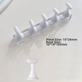 Multi-color Magnetic Nail Art Holder Reusable DIY False Tip Practice Zpaxo White