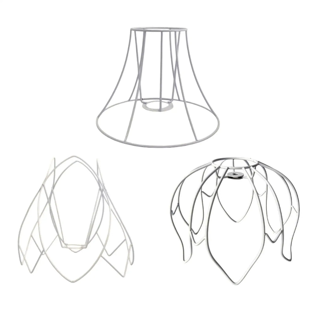 Lamp Cover Lamp Shade Frame Decor Easy Intallation Pendant Bracket Wire Lamp Zpaxo B 23cmx18cmx8cm
