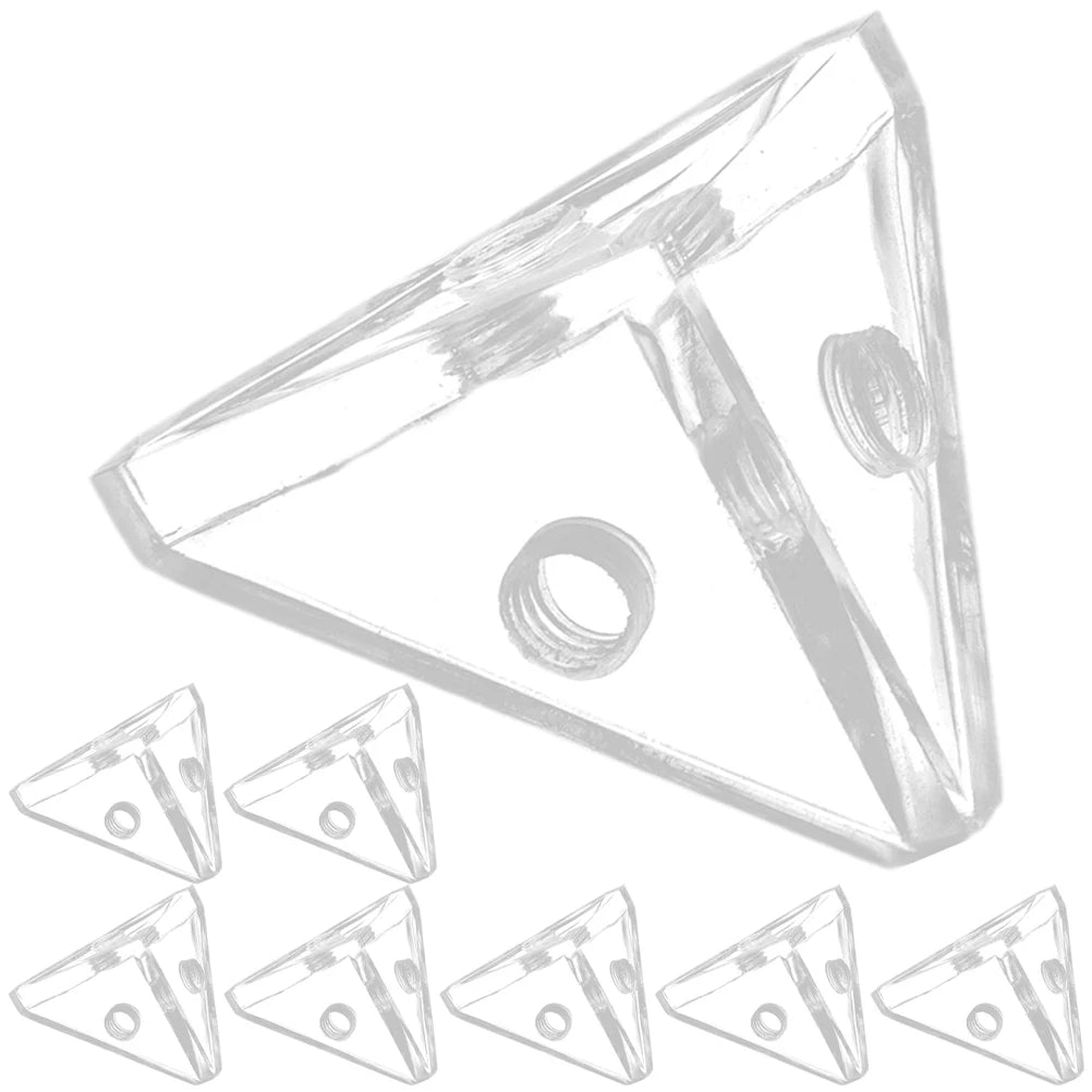Acrylic Display Case Connectors Triangle Corner Connector Brackets