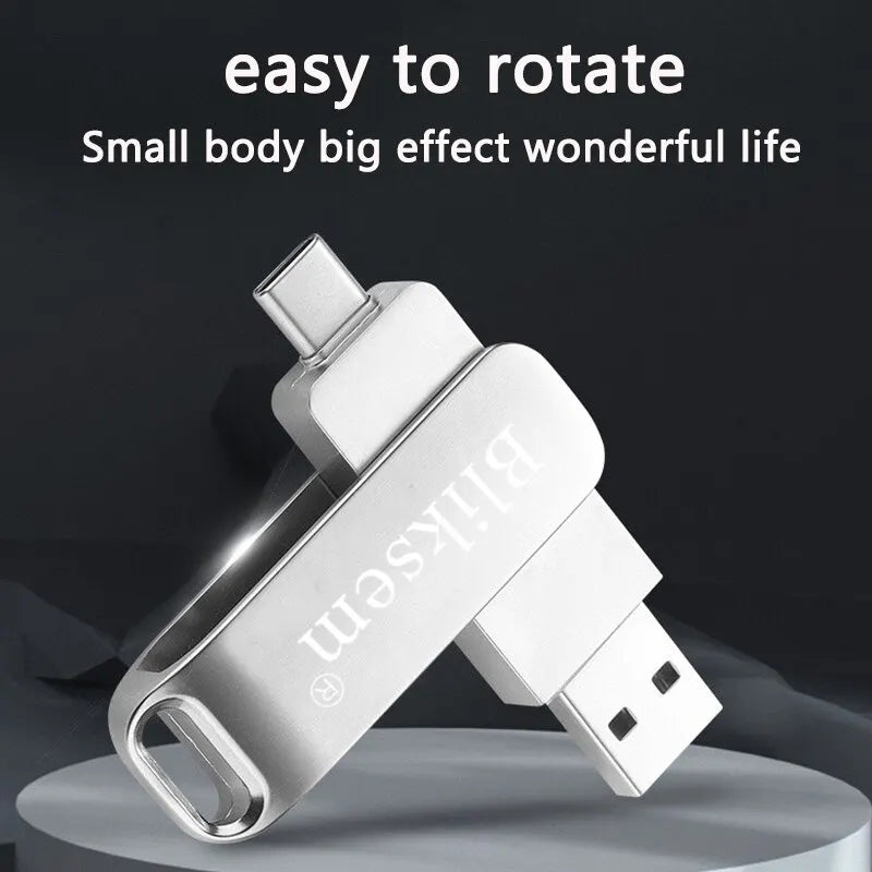 Bliksem TYPE-C Flash Drive OTG 32GB 64GB High Speed USB2.0 for Computer Cell Phone 3in1 USB Metal Mini Pen Drive 32GB USB 64GB Zpaxo