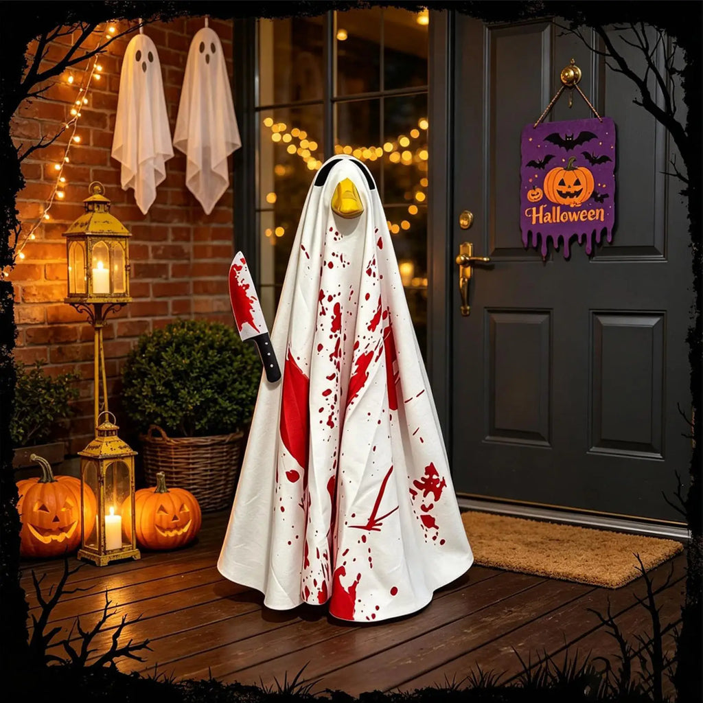 Goose Outfits Halloween Scary Animal Figurine Clothes Outfit Statue