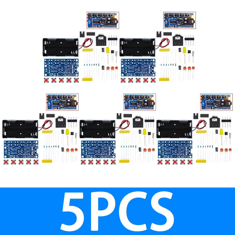 RDA5807 Stereo FM Radio Receiver Module 76-108MHz DC 1 8V-3 6V DIY PCB Zpaxo 5pcs