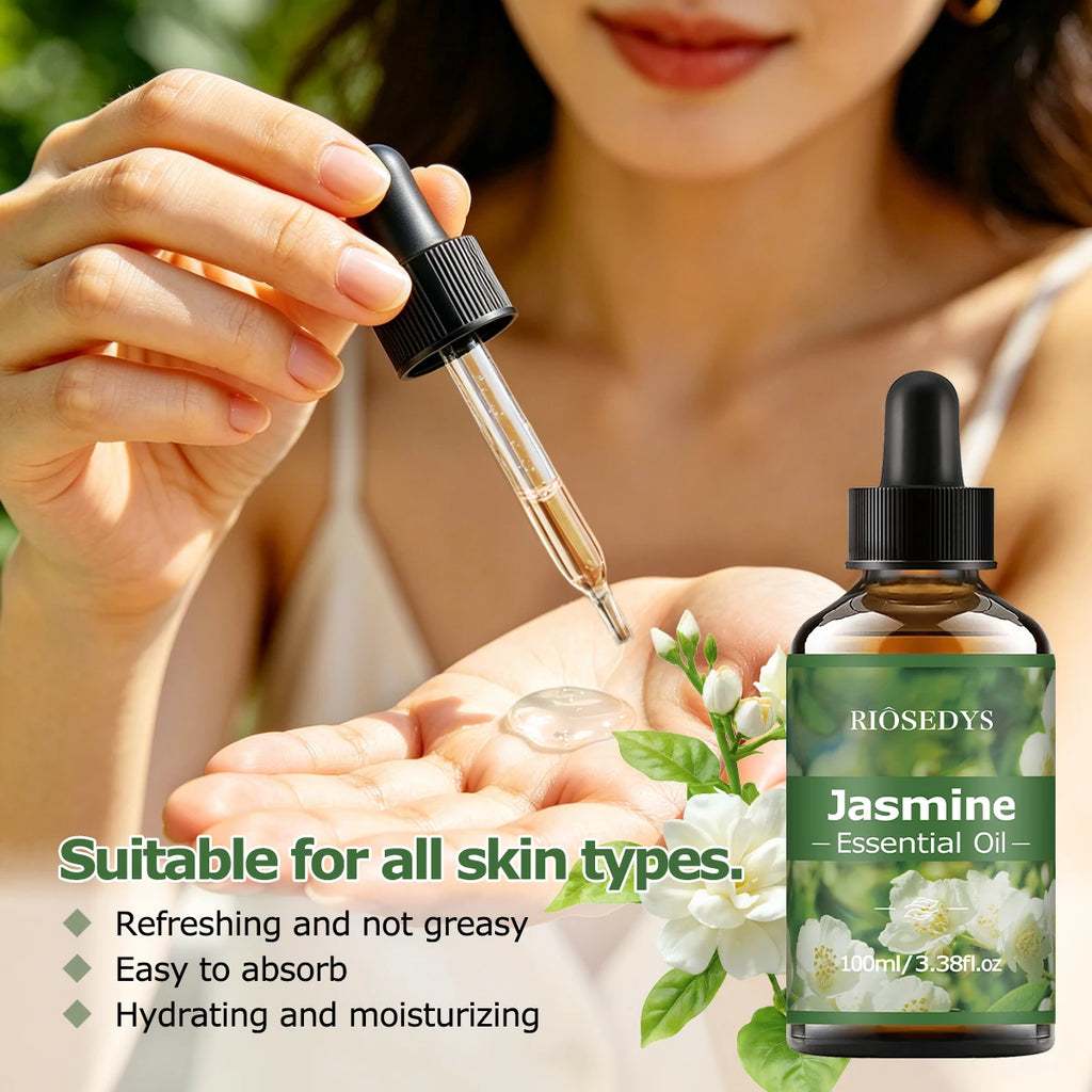 JASMINE ESSENTIAL OIL Moisturizing Nourishing Massage Suitable Zpaxo