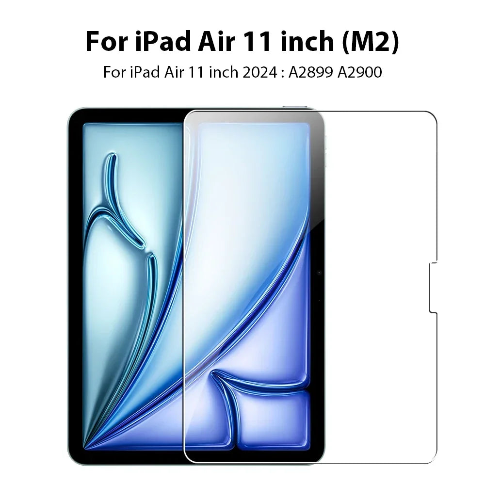 Tempered Glass Screen Protector Ipad Air 5 4 13 11 12 9 9th Gen 10th Zpaxo Air 11 inch 2024