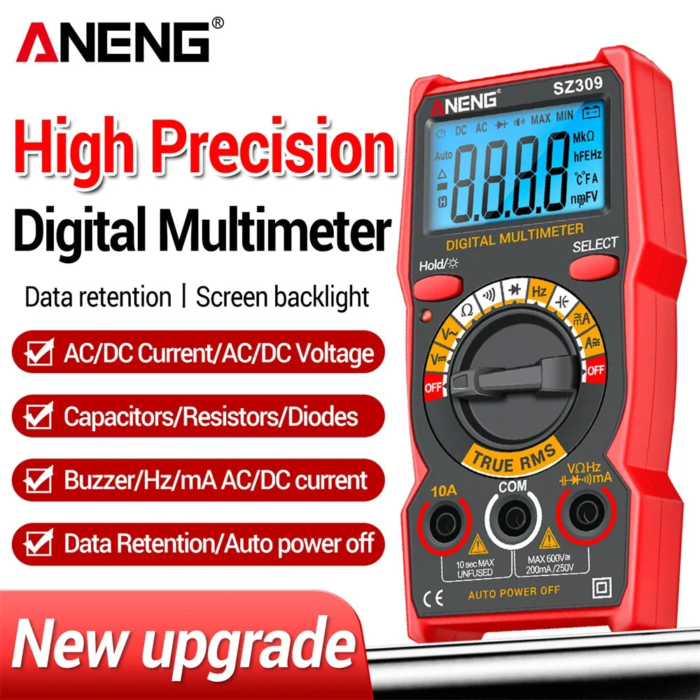 ANENG SZ309 Smart Multimeter 1999 Count Voltage Meter Multimetro Easy