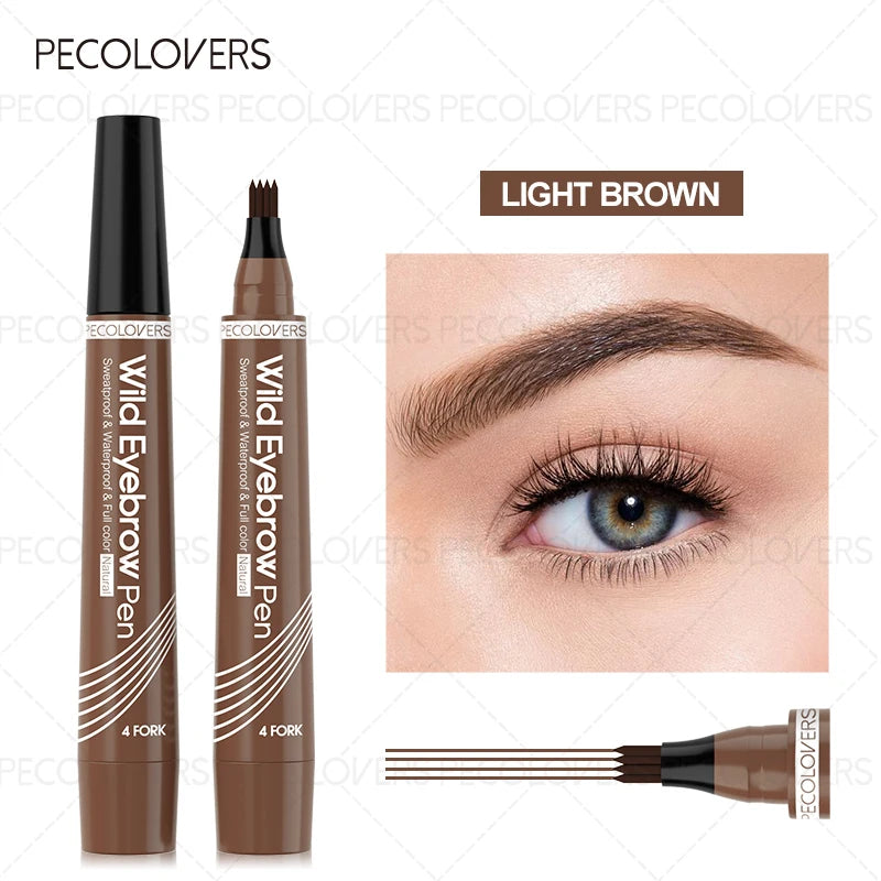 1PC Eyebrow Pencil Water Brow Pencil Waterproof Sweatproof Long-Lasting Non-Smudging,Creating Distinct Individual Strands Zpaxo 01