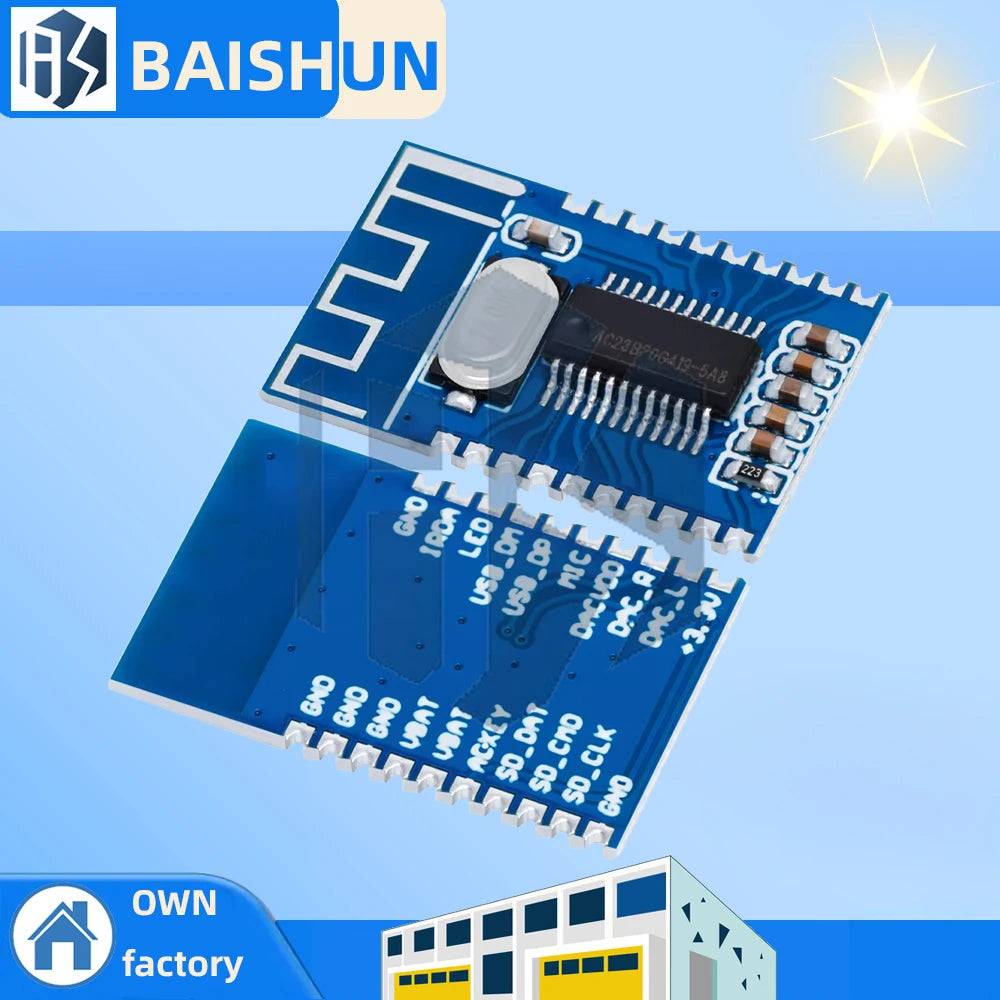 1~5PCS Bluetooth Audio Receiver Module Wireless Bluetooth 5.0 Circuit Receiver Board Stereo Zpaxo