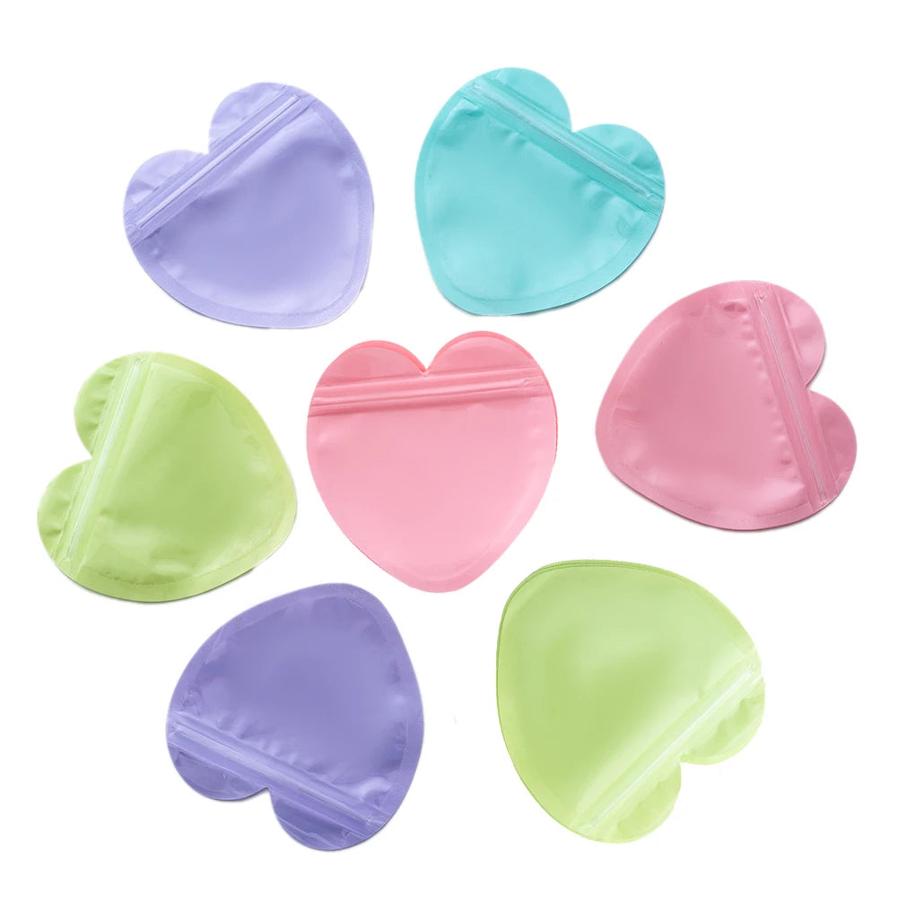 20-Pack Heart Candy Bags – Jewelry & Party Gift Packaging Pouches