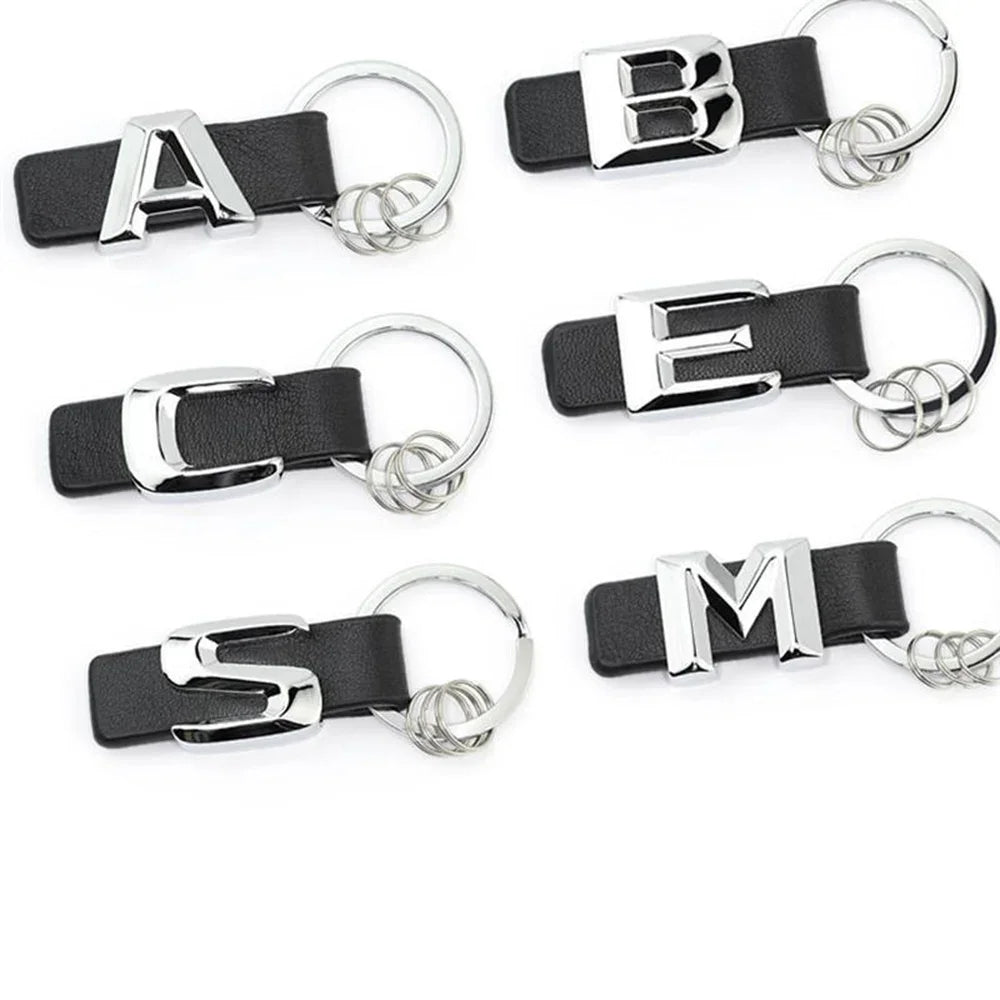 3D Mercedes Benz Keychain – Zinc Alloy & PU Leather Key Ring