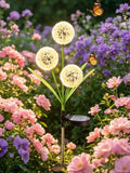 Solar-powered Warm-light Dandelion Lamp Garden Decorative Lighting