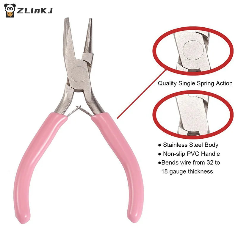 Round Concave Pliers Wire Looping Precision Jewelry DIY Making Zpaxo