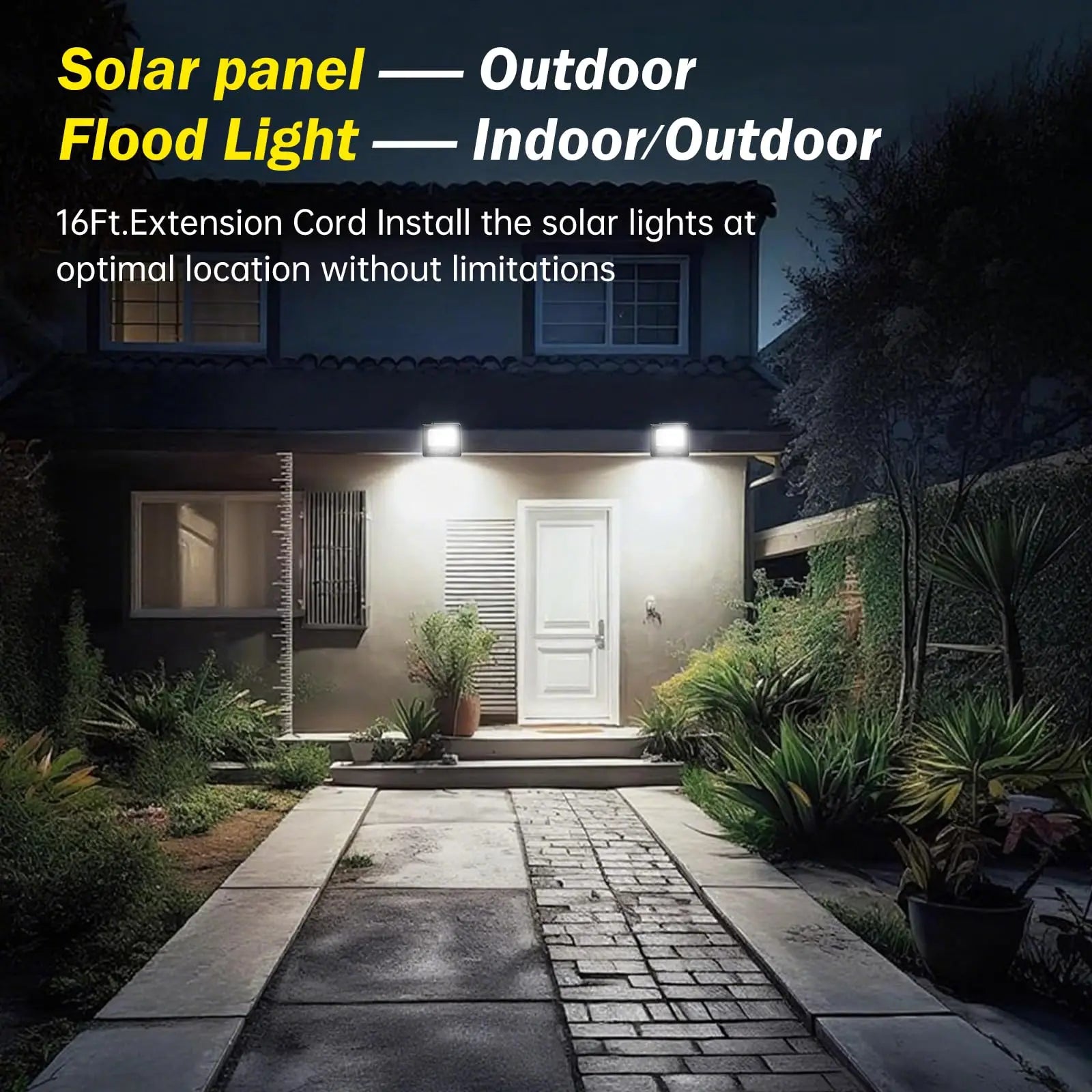 50W Brightness Solar Street Light Outdoor Flood Remote Reflector Zpaxo