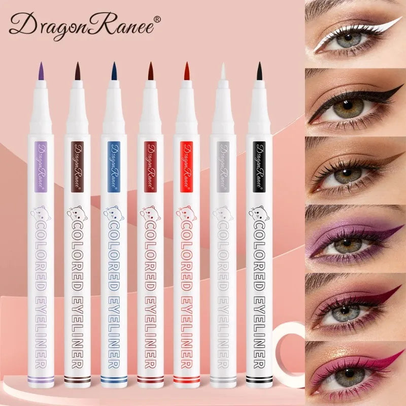 10 Colors Water-based Eyeliner Liquid Matte Red Quick-drying
