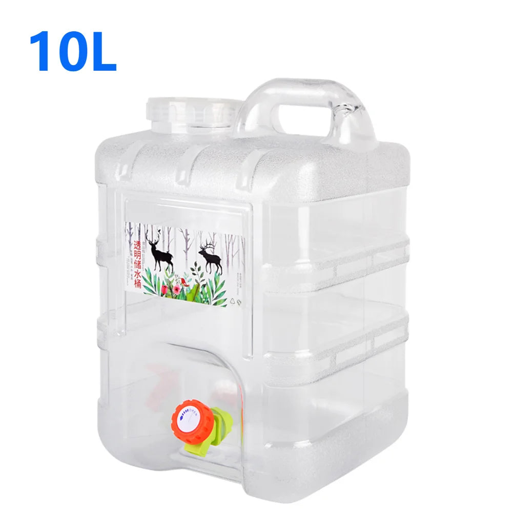 15-5L Capacity Outdoor Water Bucket with Faucet Portable Water Tank for Outdoor Camping Hiking Picnic Water Container Zpaxo 10L