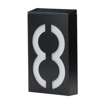 Solar Light House Number LED Doorplate Address Lamps Apply Villa Zpaxo 8