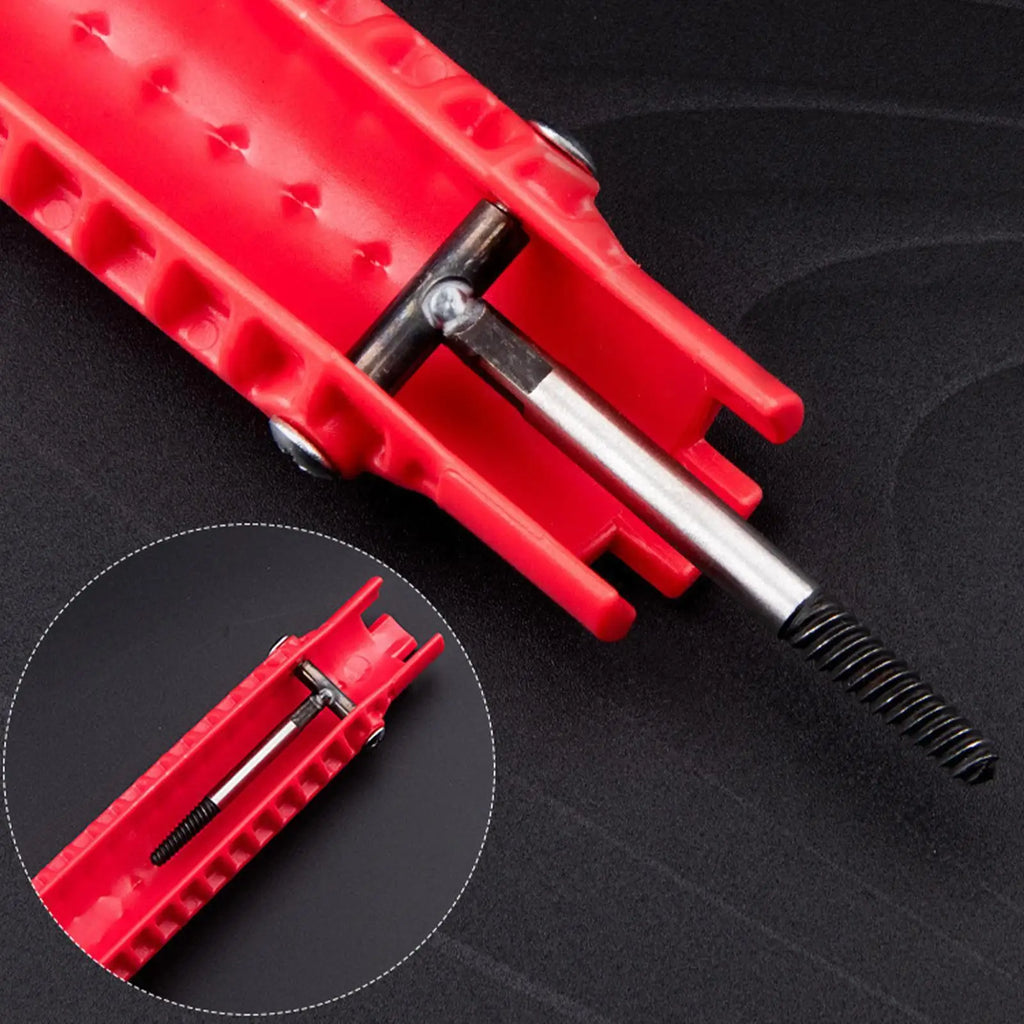 Sink Wrench Faucet Tool Pipe Repair Spanner Tool Water Pipe Puller Wrench Multifunction Hex Spanner for Bathroom Kitchen Garden Zpaxo
