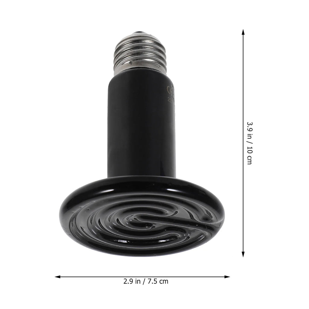 Ceramic Reptile Heating Lamp 24H Heat Emitter Terrariums No Light