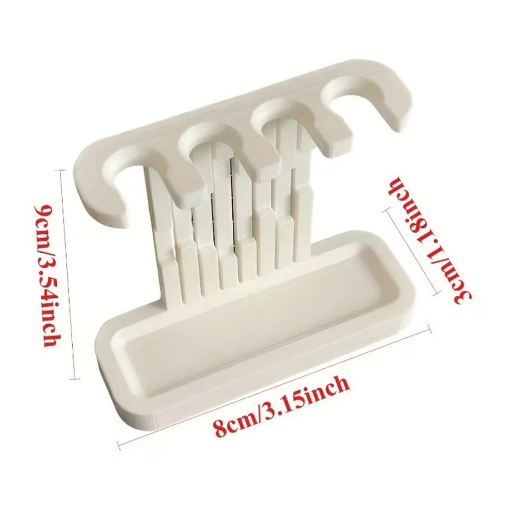 Tooth Brushing Holder 3D Printed Brush Head Organizer Drain Tray