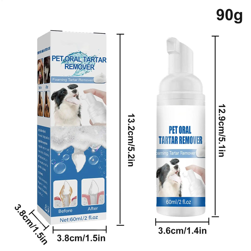 Dog Teeth Cleaning Foam Cat Breath Freshener Control Tarter Plaques