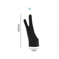 1pcs Two-Finger Drawing Gloves Two Finger Screen Glove Keeps Screen Clean While Sketching For Apple iPad Air Tablet S/M/L Size Zpaxo Two layers-S
