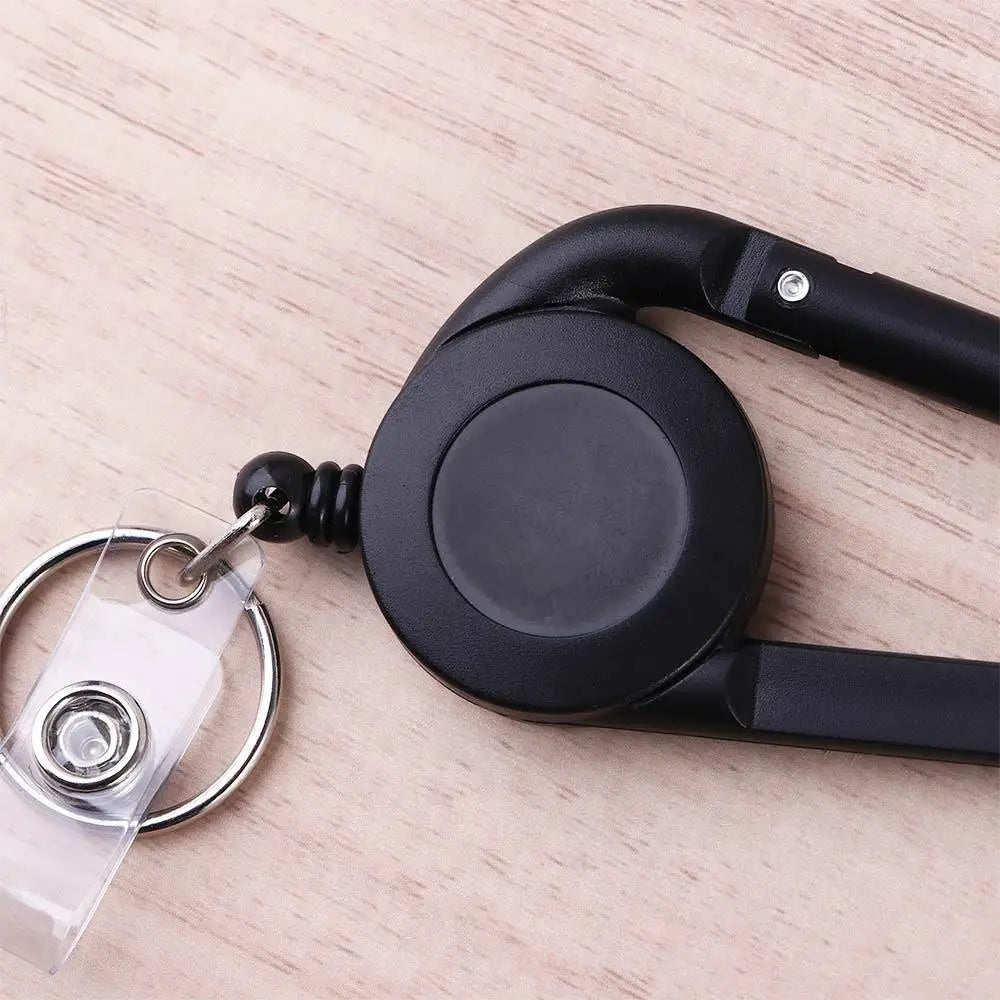 Name Tag Card ID Lanyard Office Supplies Pull Keychain Tool Keychain Badge Holder Clip Badge Reel Clip Key Ring Clips Zpaxo