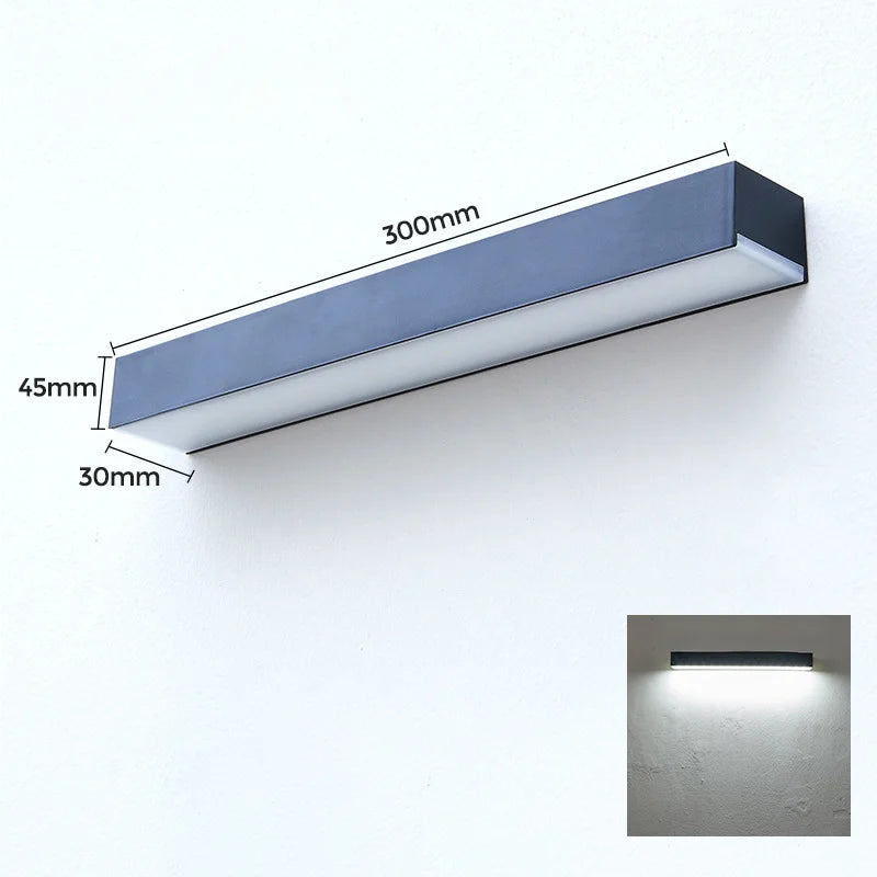 Solar Billboard Lights Led White Warm Wall Garden Lamp Waterproof Zpaxo Black-6000K China Mainland