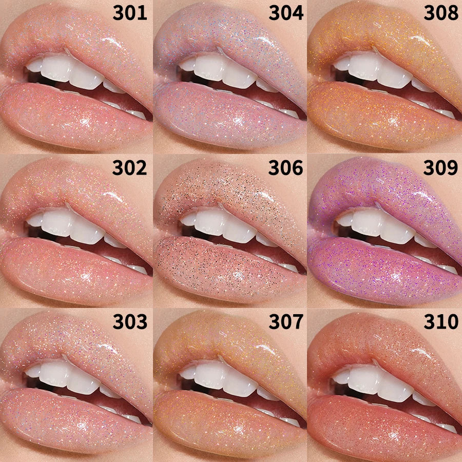 Sweet Sparkling Lip Glaze Mirror Shine Light Gloss Transparent Tint