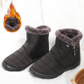 Winter Women Boots Waterproof Snow Casual Flat Shoes Warm Fur Female