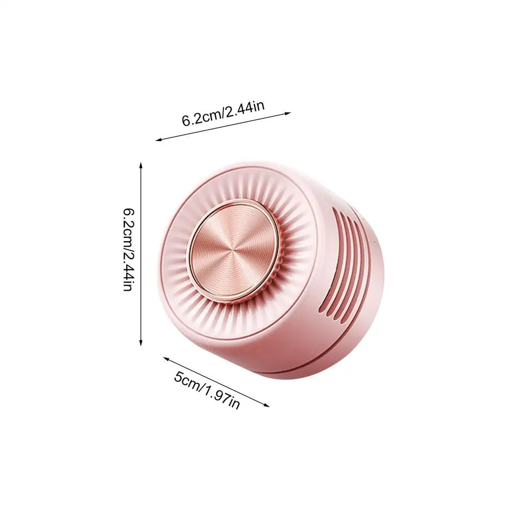 Portable Bladeless Fan Clip-on Wearable Cooling Personal Mini Camping Zpaxo Pink