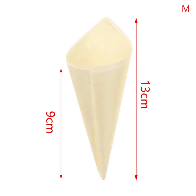 Cones Candy Boxes Disposable Wood Appetizer Biodegradable Cone Veneer Zpaxo 9.0cmx13.0cm
