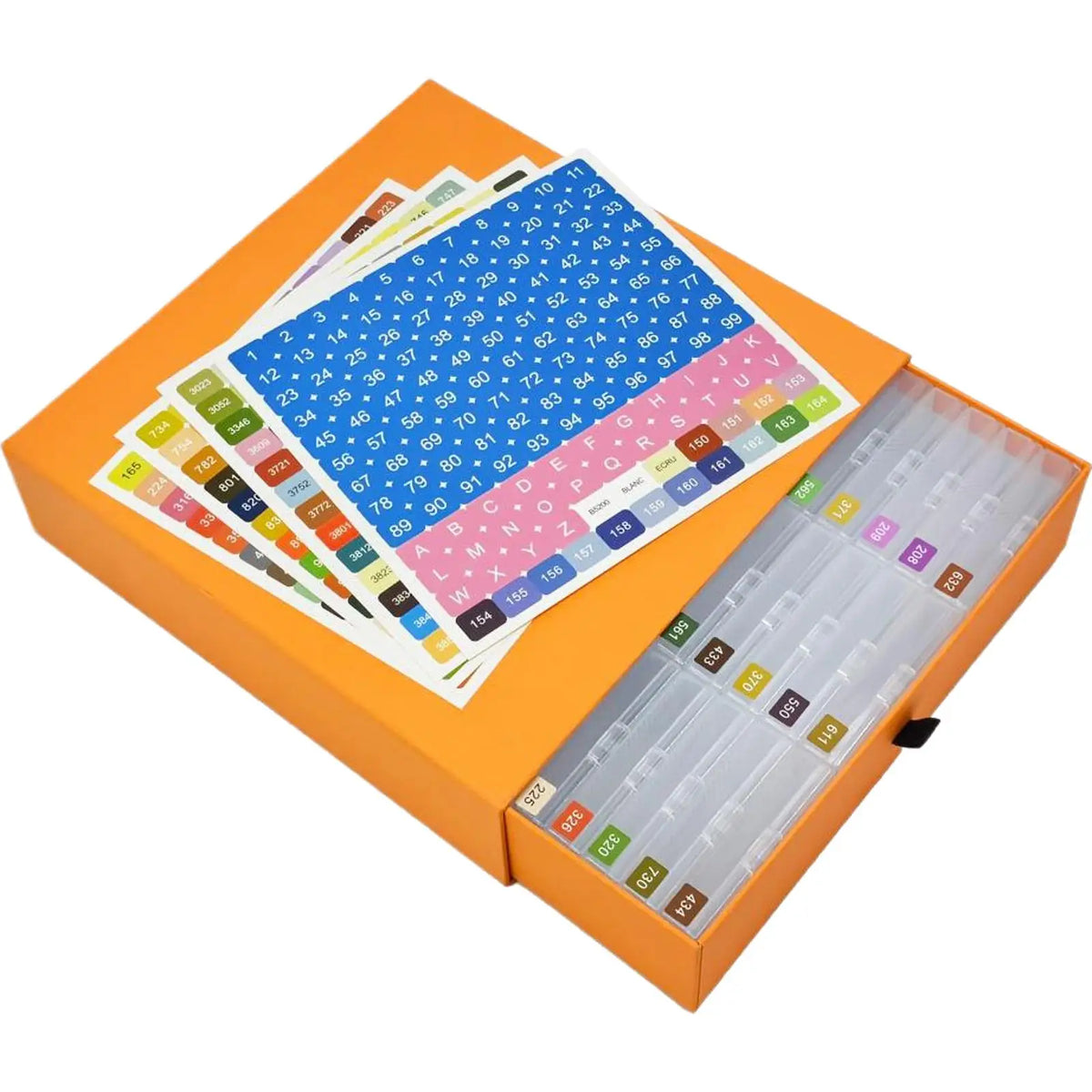 15/30/45Pcs/Set Diamond Painting Storage Box Trays with Lids Diamond Painting Trays for DIY Beaded Jewellery & Craft Storage Zpaxo 45pcs