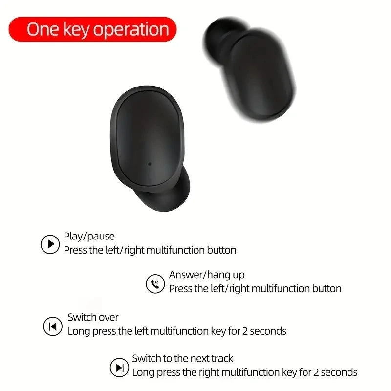 A6S True Wireless Bluetooth Headset Binaural Small Ear Buds Sports