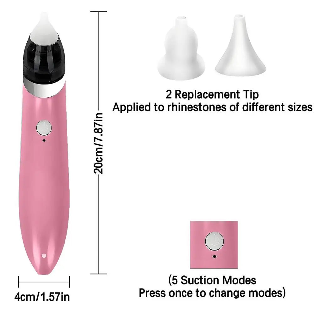 Gem Painting Pen No Wax Rhinestone Painting Tools Craft Accessories Precision Paint Tools for Women Holiday Handcraft Zpaxo P i n k