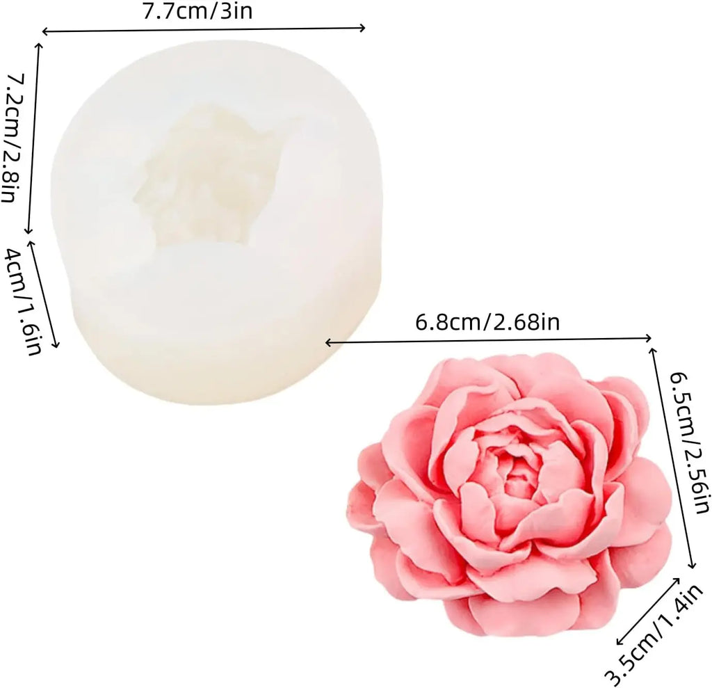 Flower Silicone Mold for Candles, Resin, Soap & Gypsum