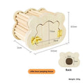 Hamster Voyeur Series Wooden Nest House Avoidance Observation House Cute Golden Bear Flower Branch Mouse Entertainment Intera Zpaxo As picture