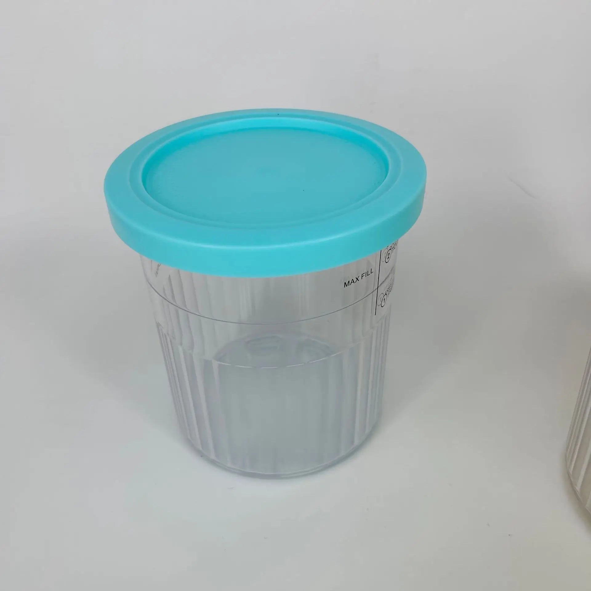 Hot Containers Replacement for Ninja NC500 NC501 Creami Deluxe Pints Lids Creamy Ice Cream Containers Cups Set Family Size Zpaxo Blue 1PC