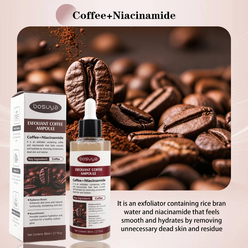 Kojic Acid & Niacinamide Brightening Exfoliating Serum 80ml Brightening Facial Serum Zpaxo Coffee Essence