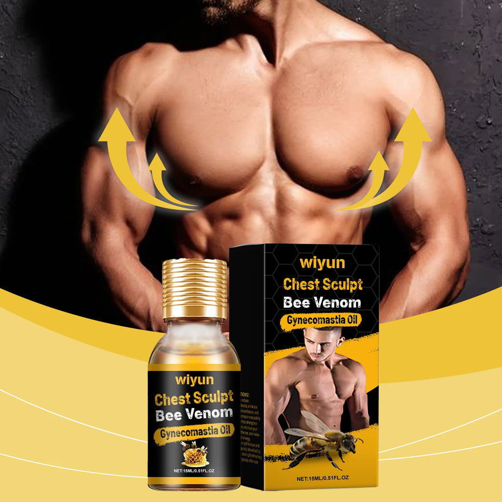 Bee Venom Gynecomastia Chest Shaping Oil for Men | WIYUN Chest Shaping Oil Zpaxo