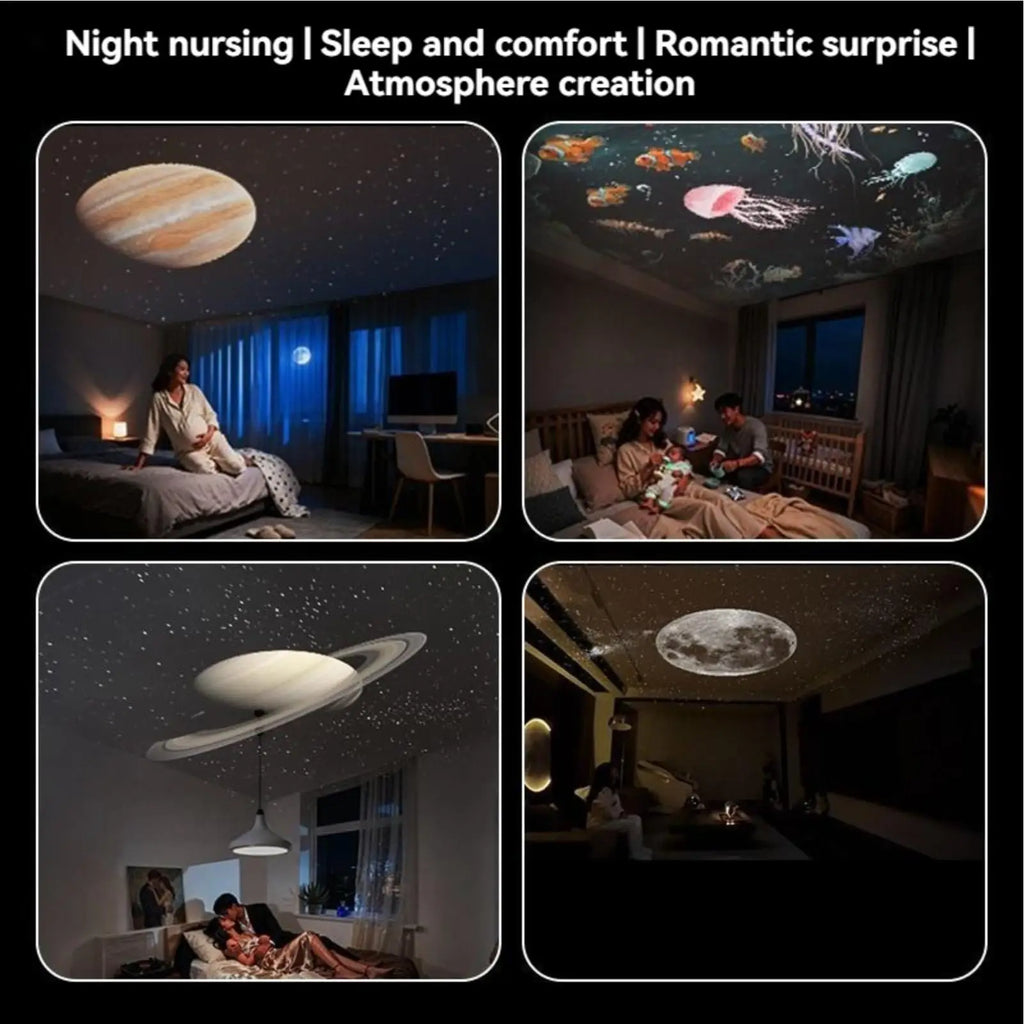Projector Night Light 1 360 Rotation Adjustable Brightness Star Sky