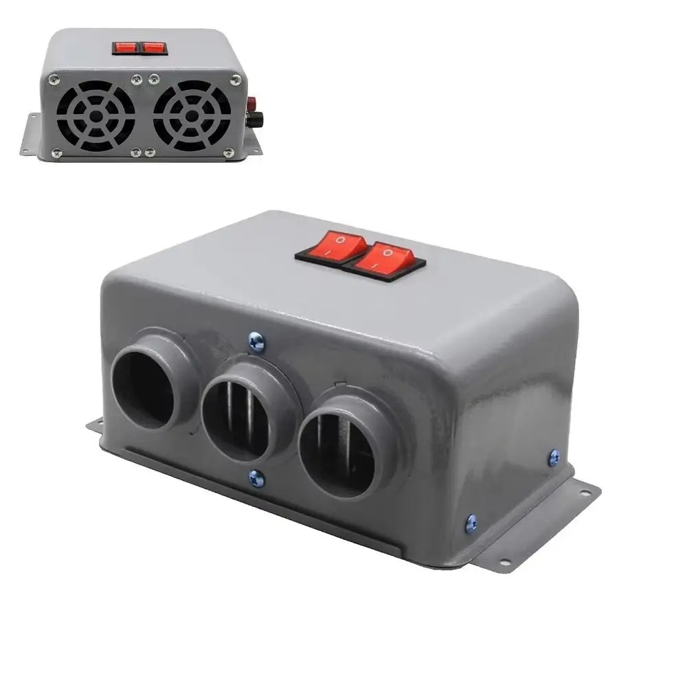 12V 24V Car Heater 3 Hole Power Electric Fan Anti-fog Low Noise Zpaxo
