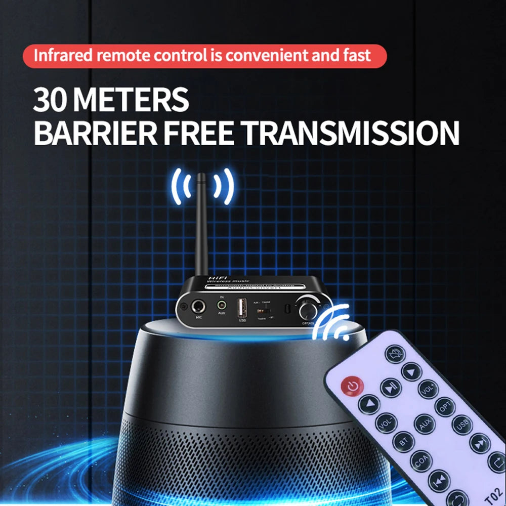 Bluetooth-compatible 5 1 Receiver Hifi Wireless Music Professional Zpaxo