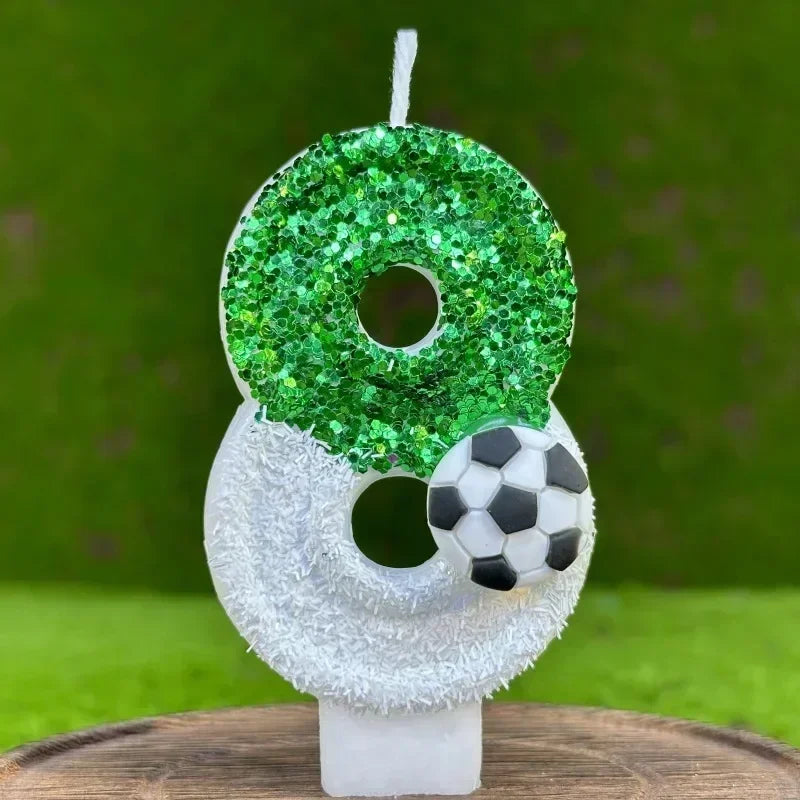 Football Number Birthday Candles – Kids Cake Party Decor Birthday Cake Candles Zpaxo 8