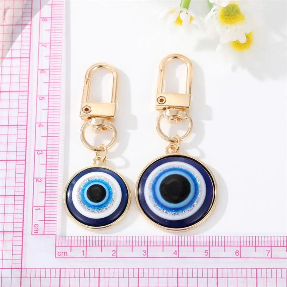 Creativity Resin Star Demon Eye Keychain Alloy Dripping Oil Turkish Zpaxo
