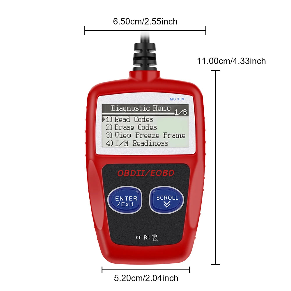 Universal Version Digital Display OBD2 Code Reader Auto Accessories OBD 2 Scanner Car Diagnostic Tools Fault Code Clear Zpaxo